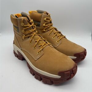 NEW Caterpillar Mens Invader Hi ST Honey Reset Steel Toe Work Boots Size 10.5